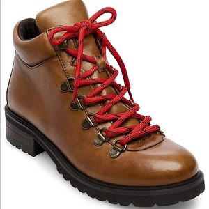 Steve Madden Lora Leather Hiking Boots